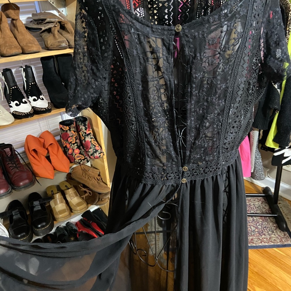 Sheer Boho swimsuit cover or dress!